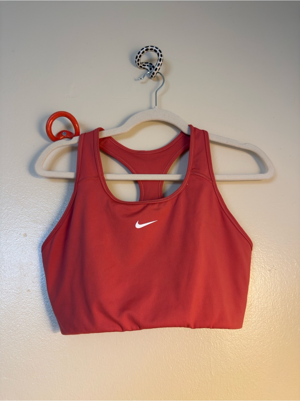Women's Swoosh Sports Bra - coral
